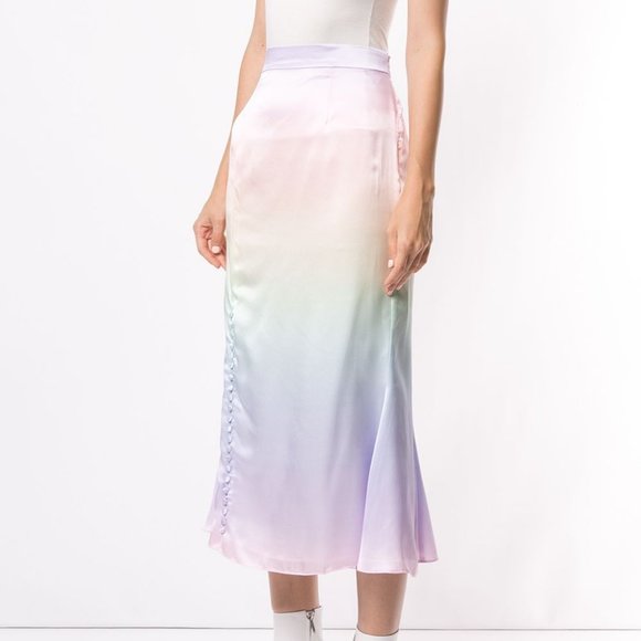 OLIVIA RUBIN Pastel Rainbow Skirt UK 8 US 4 NWT - Picture 1 of 5